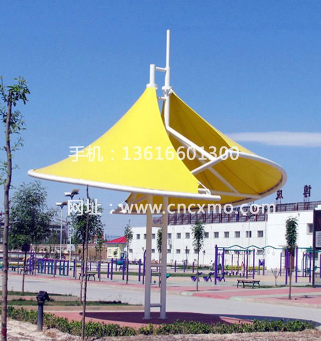 膜結構景觀棚018