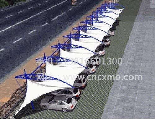 車棚、膜結(jié)構(gòu)停車棚034