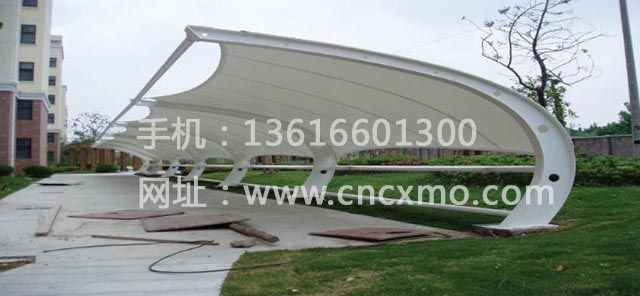 車棚、膜結構停車棚028