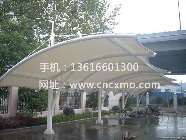 車棚、膜結構停車棚008