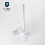 太空鋁馬桶刷架、玻璃馬桶刷杯子 浴室配件
