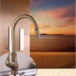 仿古拉絲歐式廚房龍頭 冷熱雙用 360度旋轉 黃銅水龍頭