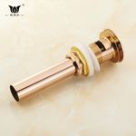 全銅歐式彈跳下水器 仿古拉絲下水器衛浴配件 