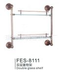銅仿古雙層置物架 衛浴配件