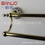 ?太空鋁浴室毛巾架 五金掛架 單層掛件 衛生間置物架 雙桿?