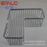 不銹鋼浴室置物架壁掛 衛生間轉角架 網籃 7字加深