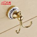 歐式青花瓷掛衣鉤金色單鉤雙鉤衣帽鉤 衛浴掛件衣服掛鉤