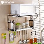 微波爐架碗架304不銹鋼壁掛瀝水架碗碟架 烤箱架 儲(chǔ)物架