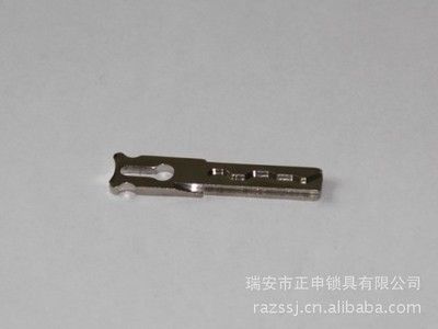 沖壓加工鎖具H59鍍鎳鑰匙鎖開，電腦銑齒