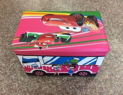 長款仿皮革多功能拆疊 儲物收納長凳卡通