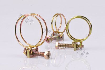 304不銹鋼雙鋼絲喉箍201軟管環(huán)箍連接件70彈素鋼