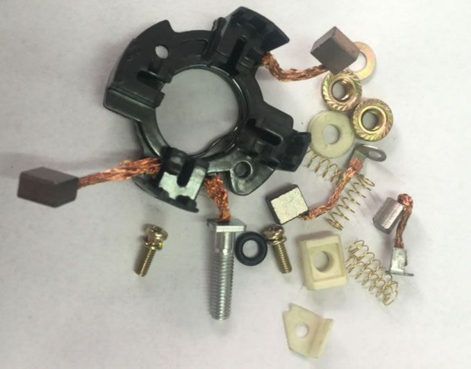 摩托車配件源頭 三輪車TVS KING配件馬達(dá)碳刷總成