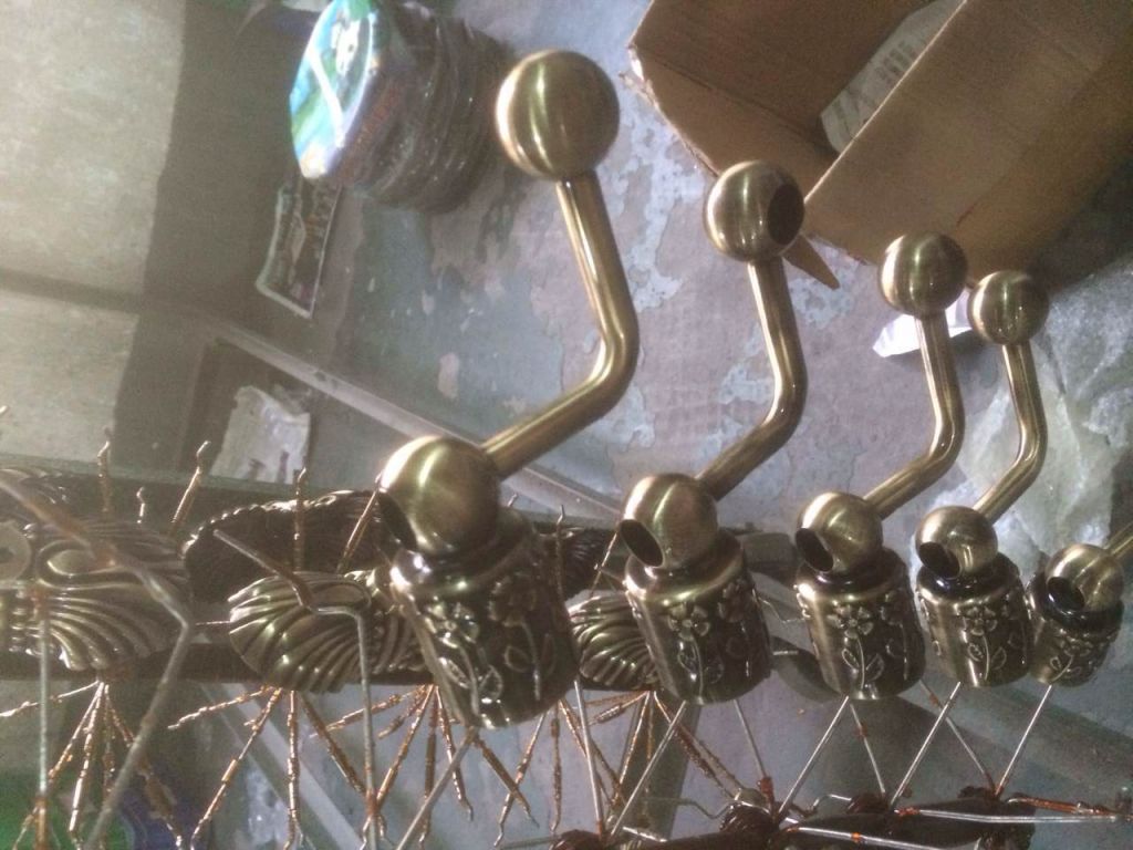 歐式浴巾架雙桿鍍青古銅