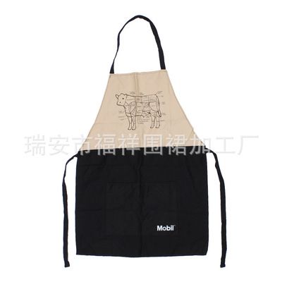 韓版日式咖啡店鮮花店奶茶店美甲店促銷(xiāo)廣告工作服全棉圍裙