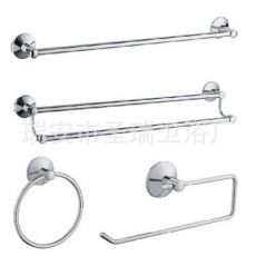 衛(wèi)浴五金掛件 不銹鋼毛巾架雙層浴巾架廁紙鉤毛巾?xiàng)U