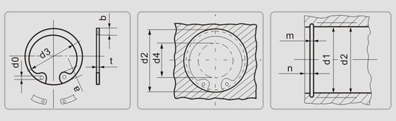 孔用彈性擋圈Q/SJ-KTQ-Ⅰ