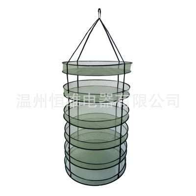 6層環形可折疊重型懸掛式晾曬網，可折疊網狀水耕干燥晾曬網水培
