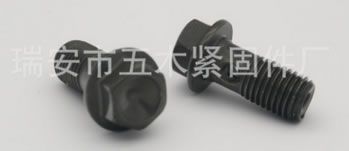 非標(biāo)法蘭面油管螺栓 打孔法蘭面螺栓 摩托車碟剎配件