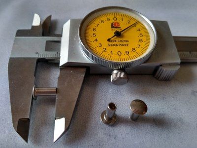 304不銹鋼 扁圓頭半空心鉚釘 GB873 M4.5 Φ4.5mm 4.5*5~4.5*20