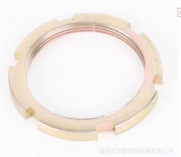 國標圓螺母 開槽鎖緊螺母 止退螺母 四槽螺母 M10