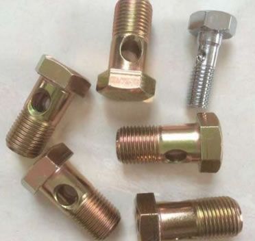 柴油管空心螺絲m6 六角空心螺絲 油管鉸接螺栓螺絲