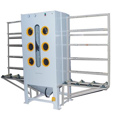 手動玻璃板材石材噴砂機 立式環(huán)保玻璃打砂機 大理石瓷磚噴砂設(shè)備