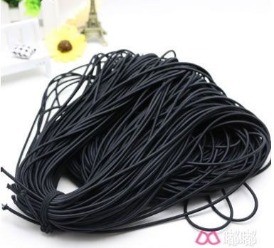尼龍絲 彈力繩 松緊繩 黑色 橡皮筋繩子