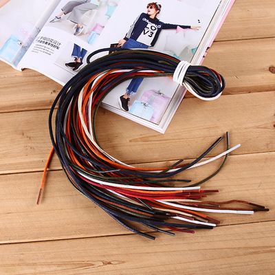 時尚休閑鞋帶 運動打蠟鞋帶 服裝輔料圓繩帶