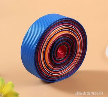 多色三頂織帶 滌綸螺紋橫紋發飾材料禮品鮮花包邊帶