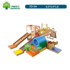 幼兒園金寶貝豪華版教具早教中心高檔木制木質滑梯親子園體能訓練