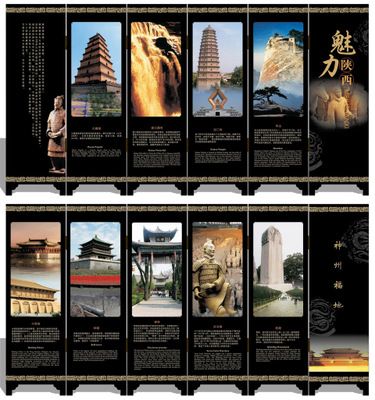 仿古漆器小屏風 018 魅力陜西 中國特色 外事商務禮品
