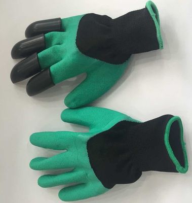 園林種花手套可挖土手套浸膠手套防護絕緣手套