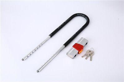 玻璃門鎖 對開雙開門u型防水玻璃門鎖 商鋪插鎖加長u抗剪型鎖