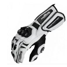 美洲豹 AFS10真皮摩托車騎行防摔手套碳纖維長款手套