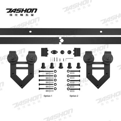 美式谷倉(cāng)門軌道吊軌滑輪五金移門室內(nèi)門廚房門軌道滑軌