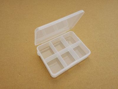 半透明6格藥盒六格藥盒塑料小收納盒原件盒多種顏色