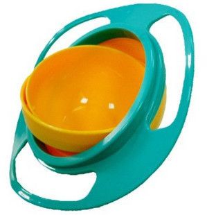 旋轉(zhuǎn)飛碟碗陀螺碗玩具碗飛碟碗不撒不倒碗 兒童 玩具碗