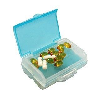 7格雙層便攜藥盒 一周備忘藥盒 方形藥盒禮品