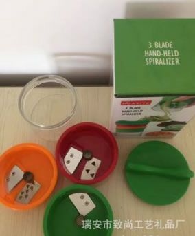 多功能刨絲器 3件套螺旋削絲器旋轉黃瓜削皮胡蘿卜切絲切菜器