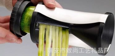 手動(dòng)螺旋漏斗刨絲器切菜器家用廚房切長絲器