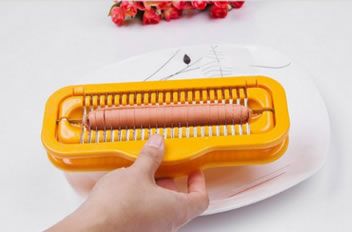 熱狗切片器 香腸切割器切火腿腸輔助器創意廚房小工具