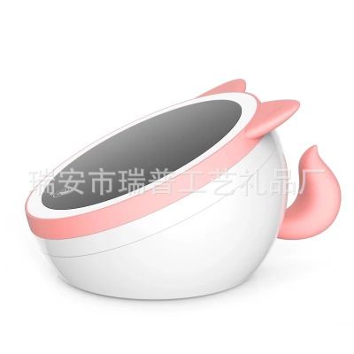 萌寵化妝鏡臺(tái)燈公主鏡子大號折疊式帶燈臺(tái)式led簡約現(xiàn)代歐式放大