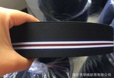 加厚特黑斜紋雙面松緊帶 滌綸全棉織帶 服裝材料