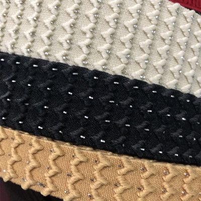 尼龍?zhí)峄ㄋ删o帶，彩色提花彈力帶