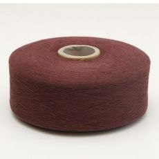 4~8支紫紅色再生棉紗線，大紅紫滌棉