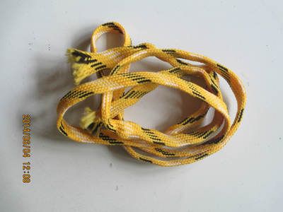 1.5米空心滌綸絲夾色扁鞋帶圓長戶外鞋帶