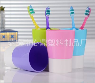糖果色情侶漱口杯刷牙杯洗漱杯水杯創意個性雙色杯
