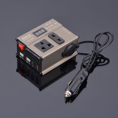  車載逆變器24V轉220V，峰值200W持續(xù)100W帶點煙座數(shù)字顯示