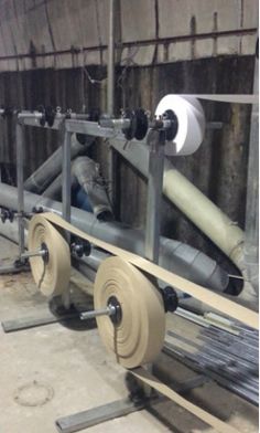 螺旋卷管機 二機頭數(shù)控卷管機 膠水架 放紙架