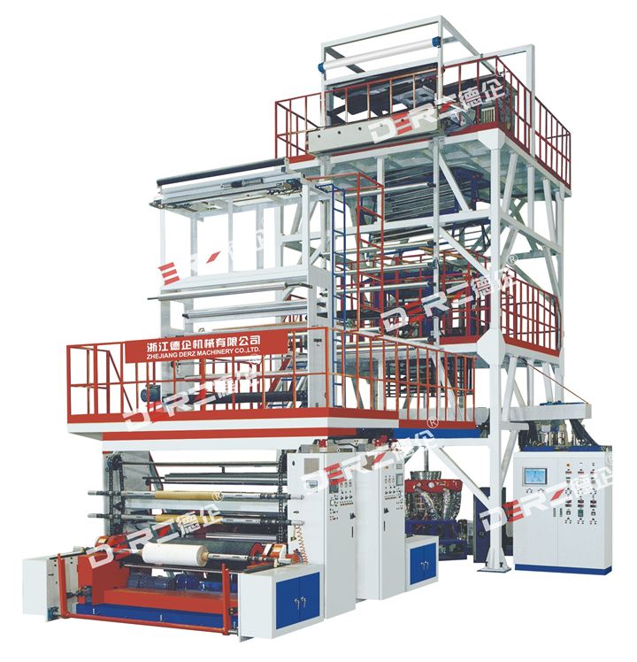 DZSJ-3L 1600/2000/2600三層共擠上牽引旋轉(zhuǎn)內(nèi)冷復(fù)合吹膜機(jī)組